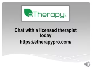 chat with a licensed therapist today https etherapypro com