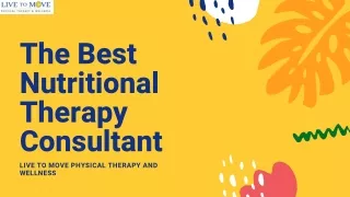 The Best Nutritional Therapy Consultant