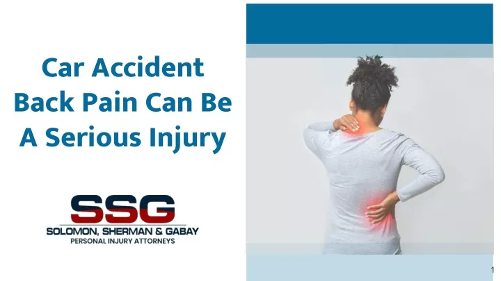 car accident back pain can be a serious injury