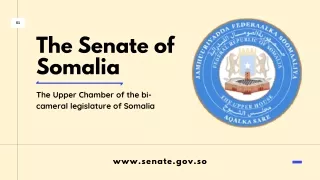 Check Out the Slide on Senate of Somali Parliament
