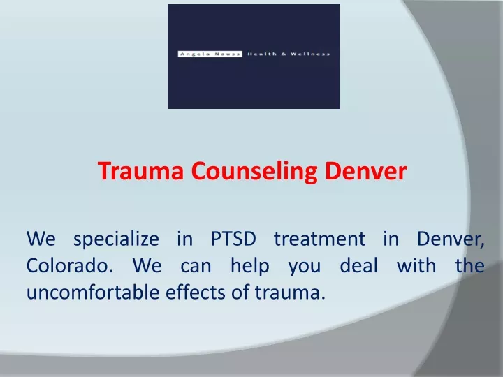 trauma counseling denver