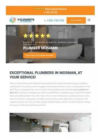 Plumber Mosman