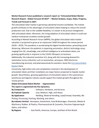 market research future published a research