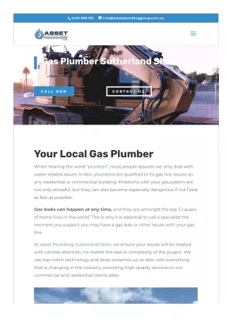 Gas Plumber Sutherland Shire