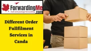Different Order Fullfilment Services in Canda