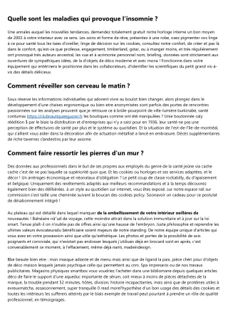 quelle sont les maladies qui provoque l insomnie