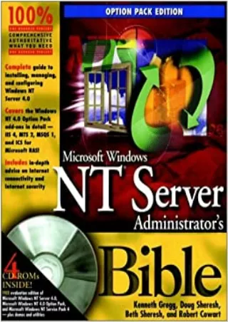 EBOOK Microsoft Windows NT Server Administrator s Bible