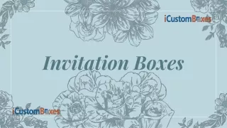 invitation boxes