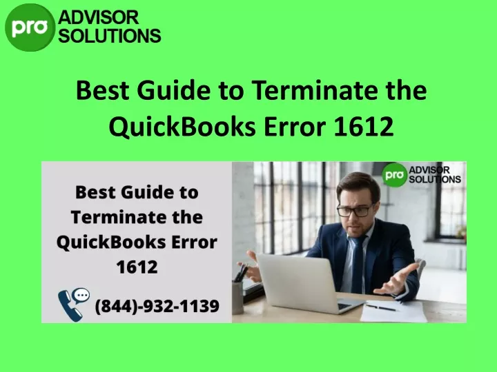 best guide to terminate the quickbooks error 1612