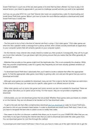 14 Common Misconceptions About gta 5 pc download v4