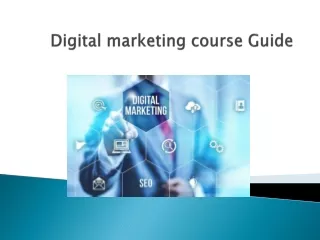 Digital marketing course Guide
