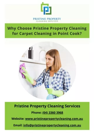 why choose pristine property cleaning for carpet