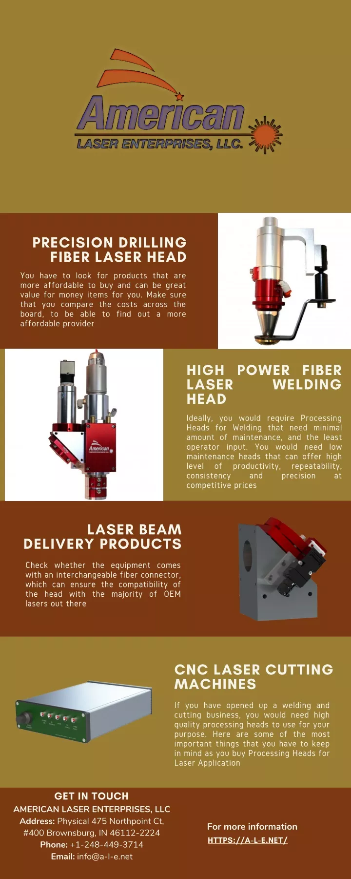 precision drilling fiber laser head