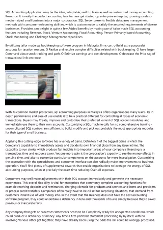 sql accounting application may be the ideal