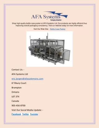 shop high quality bottle case packer