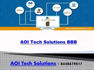 AOI Tech Solutions BBB - Internet Protection - 8448679017