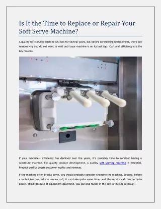 is it the time to replace or repair your soft