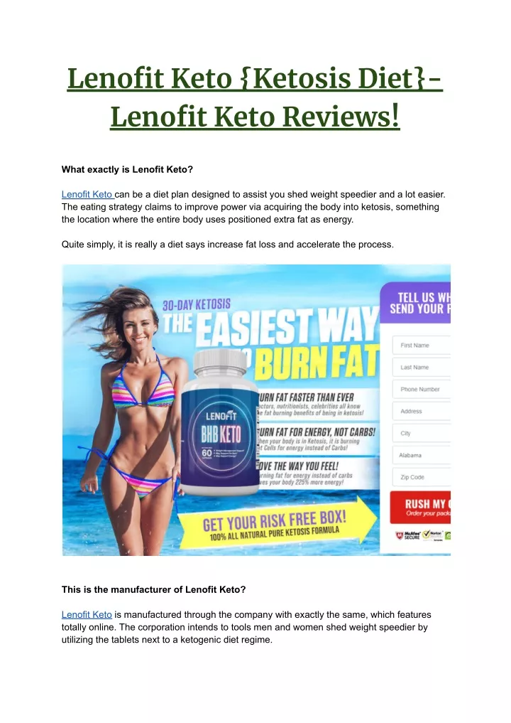 lenofit keto ketosis diet lenofit keto reviews