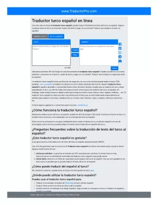 Traductor turco español