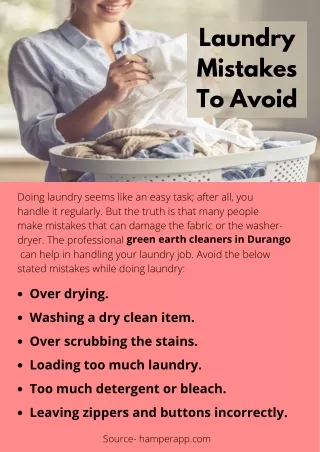 Laundry Mistakes To Avoid