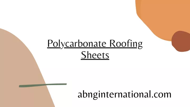 polycarbonate roofing sheets