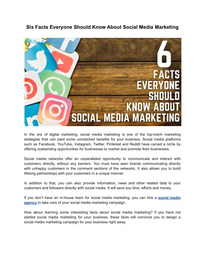 six facts everyone should know about social media