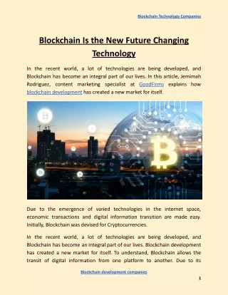 blockchain technology companies