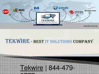 Tekwire - Best IT Solutions Company - 844-479-6777