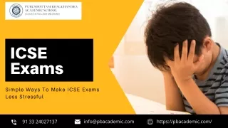 Simple Ways To Make ICSE Exams Less Stressful