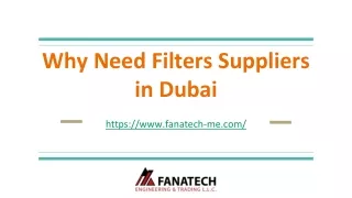 why need filters suppliers in dubai