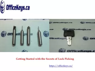 getting started with the secrets of lock picking