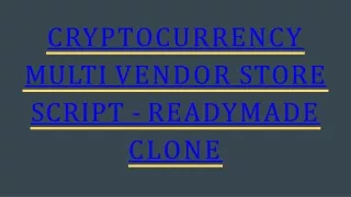 cryptocurrency multi vendor store script