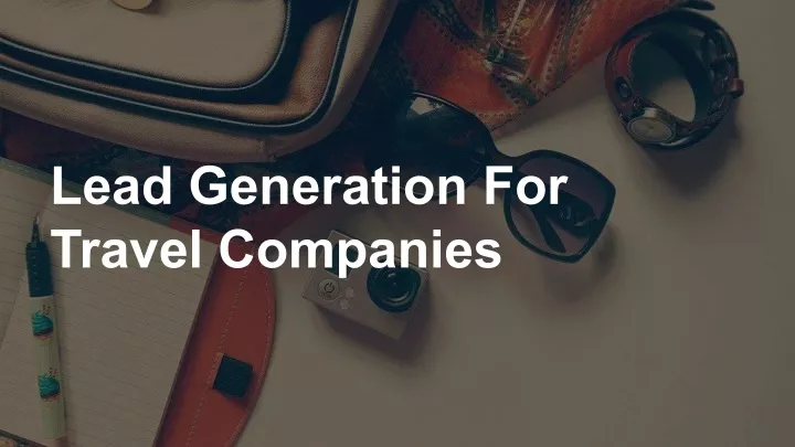 lead generation for travel companies
