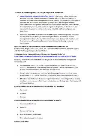 advanced disaster management simulator adms