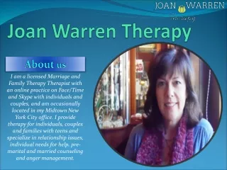 Couples And Family Therapy In New York | Joanwarrentherapy