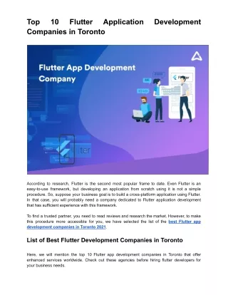 top companies in toronto