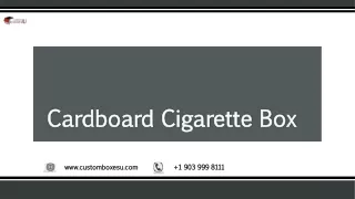 cardboard cigarette box