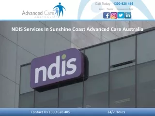 NDIS Services In Sunshine Coast Advanced Care Australia