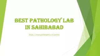 Best pathology lab in Sahibabad