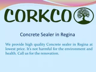 Concrete Sealer in Regina