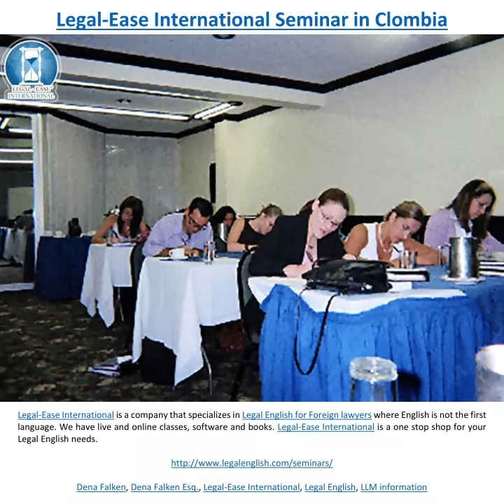 legal ease international seminar in clombia