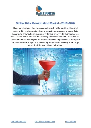 global data monetization market 2019 2026