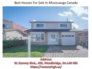 best houses for sale in mississauga canada