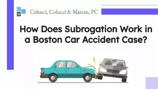 How Does Subrogation Work in a Boston Car Accident Case?