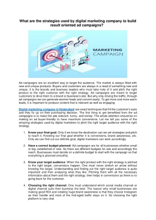 what are the strategies used by digital marketing
