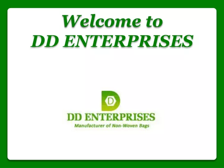 welcome to dd enterprises