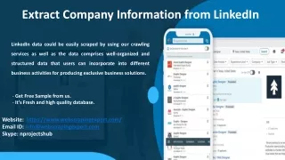 extract company information from linkedin