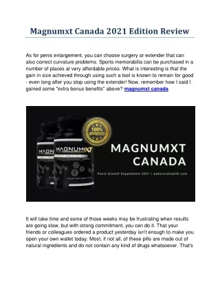 Magnumxt Canada Supplement Working Process