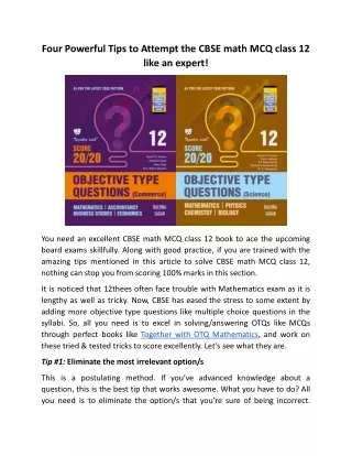 four powerful tips to attempt the cbse math