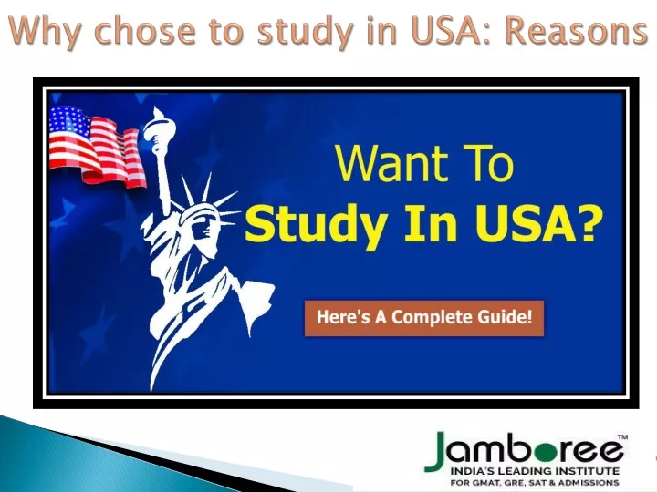 why chose to study in usa reasons